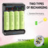 Teneyuuo 1.2V 400mAh 1.2 Lights,8 Packs AAA Ni-MH Rechargable Batteries, Triple A Rechargeable Volt Battery for Solar
