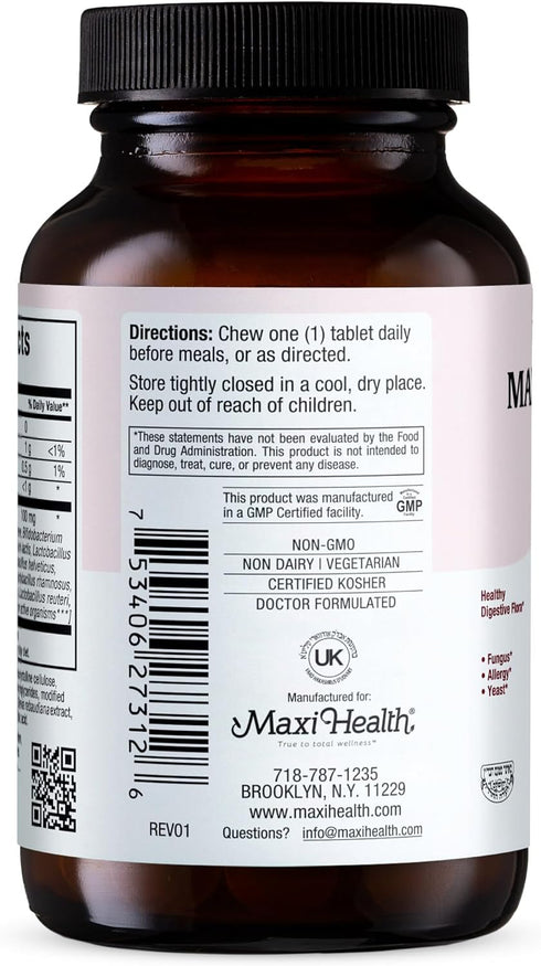 Chewable Probiotic Supplement, 15 Strains, 60 Tablets, Kosher