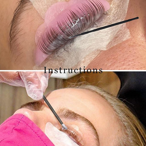 Lash Lift and T-i-n-t Tools, DIY Eyelash Perm Accessories, Portable Brush Kit with Eye Pads, 5 Packs