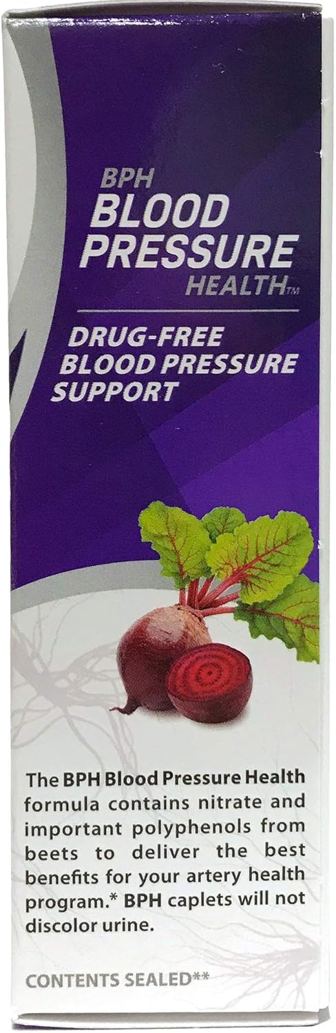 Blood Pressure Health Maintenance Dietary Supplement, 60 Count, Purple Beetroot Caplets