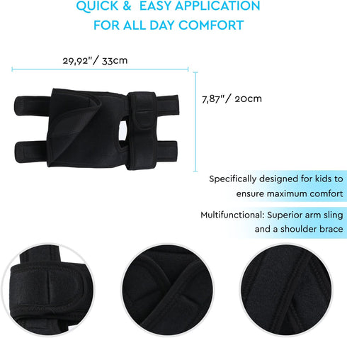 SOLES New Medical Arm Sling, Pediatric Shoulder Immobilizing Velpeau Bandage