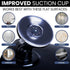 MIRRORVANA Fogless Shower Mirror for Shaving, 8" x 7", with Upgraded Suction & Dual Anti Fog Design, Shatterproof
