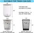 1 Gallon Trash Bags, 120 Count, Extra Small Strong Garbage Bags for Office Home Bathroom Car, Clear