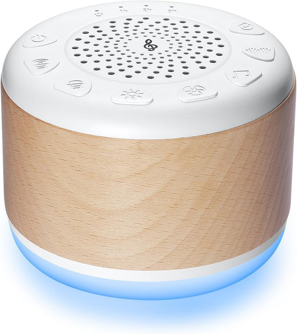 Monerr Solid Wood White Noise Sound Machine for Baby Adults Kids Sleep Sound