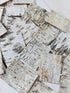 30pcs - Natural Birch Bark Sheets 1.96"x2.36" tags for gifts. Product wrapping or decorating.