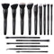 Raffaello Makeup Brushes 15Pcs Premium Synthetic Brush Set for Foundation, Contour, Blush, Concealer, Eye Shadow