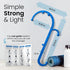 LiBa Back and Neck Massager - Trigger Point Massage Tools for Pain Relief and Manual Massage Hook Therapy Handheld Back