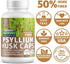 N1N Premium Psyllium Husk Capsules - All Natural 1450 MG Soluble Fiber Supplement, 240 Caps