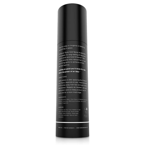 The Rich Barber N’Hance Hold Spray for Hair Building Fibers - 5 oz Long Lasting Locking & Setting Hold Spray