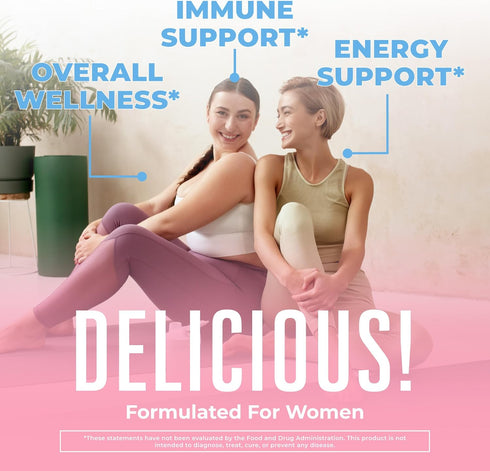 MaryRuth Organics USDA Organic Multivitamin for Women, Sugar Free Womens Multivitamin, Liquid Vitamins for Women, Immune Support Supplement, Ashwagandha, Methylfolate, Vegan, Non-GMO, 15.22 Fl Oz