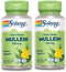 SOLARAY Mullein Leaf, Herbal Support for Healthy Respiratory Function, 330mg, Vegan, 100 Servings