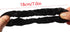 Pack of 10 Small Velvet Scrunchies - Mini Thin Elastic Hair Ties for Women Hair Accessories (Black)
