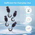 YAFIYGI 4 360 Pcs Walker Hooks Velcro Hook Hanger for Shopping Cart Stroller Diaper Bags Rotation Multipurpose Clip