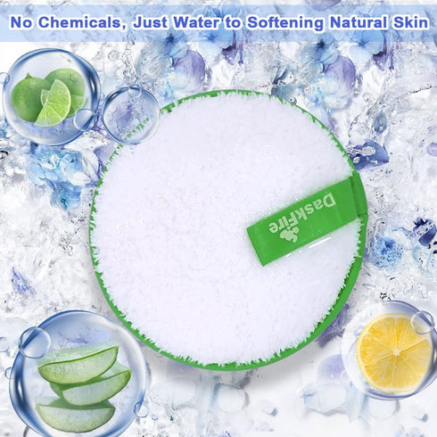 Reusable Makeup Remover Pads, Facial Make Up Removal Wipes, Washable Cloths, Hypoallergenic for Mascara, 3 pcs, 4.5" Dia