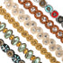 Teenitor 6pcs Rhinestone Beaded Headband, Multicolor Elastic Jewelry Hair Bands for Women & Girls