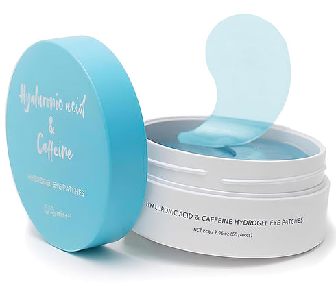 Under Eye Patches for Dark Circles and Puffiness - Caffeine Hyaluronic Acid Niacinamide Gel Mask - 30 Pairs Korean