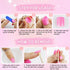 Short Square Press on Nails - Pink Fake Nails with French Tips, Rainbow Colorful Flower Heart Lattice Pattern, Summer