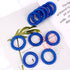JessLab Spiral Hair Ties - 10 Pcs Traceless Plastic Coil Hair Accessories for Girls Women