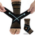 Copper Ankle Brace with Ankle Wrap - 20-30mmHg Compression Sleeve for Plantar Fasciitis Relief & Joint Pain