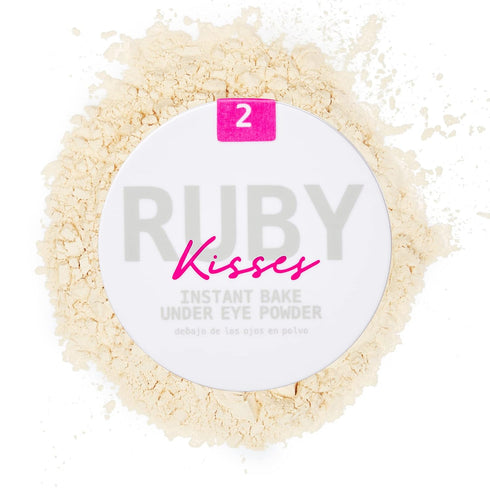 Ruby Kisses Instant Bake Undereye Powder, Vegan Cruelty Free for Brightening Eyes and Smudge-Free Makeup