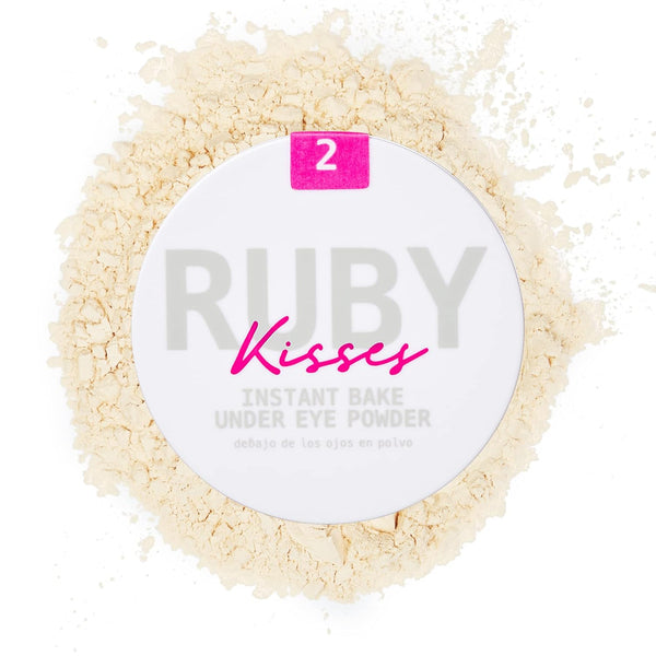 Ruby Kisses Instant Bake Undereye Powder, Vegan Cruelty Free for Brightening Eyes and Smudge-Free Makeup