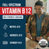 BioActive Vitamin B12 5000 mcg | Sublingual Cherry Flavor, Organic, Vegan | 3 BioActive Forms B12, 60 Servings