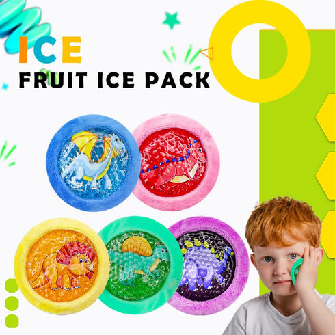 Dinosaur Ice Pack, Kids Hot or Cold Gel Cooling Pad, Reusable for Medical Health, Swelling, Pain Relief