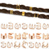 Rose Gold Hair Braids Dreadlock, 24 Pcs Non-Piercing Ear Clip Beard Beads for Women Men