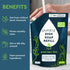 Puracy Natural Dish Soap Refill, Clean-Rinsing Water-Sheeting Formula, Plant-Based Liquid, Green Tea and Lime, 48 Oz