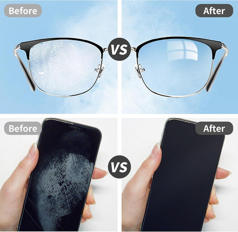 SEIBER Electronics,Black,2pcs Glasses Cleaner Cleaning Cloth Keychain,Reusable Microfiber Clean Cloths Wipes