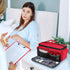Mancro First Aid Bags Empty, Medical Travel Bag with Multi Pockets, Pill Bottle Organizer for Travel, Home Storage