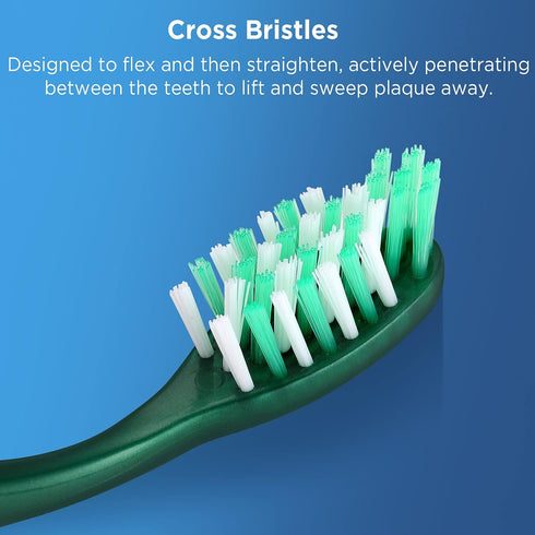 Extra Firm Toothbrushes for Adults, 6 Count, Extra Hard Bristles