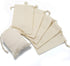 Muslin Drawstring Cotton Bags - 50 Pcs, 4x6 Inch - Organic Fabric Sachets for DIY Craft, Party, Wedding & Home Storage