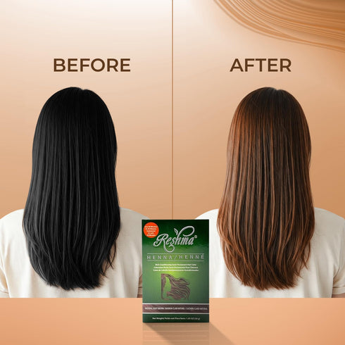 Reshma Beauty 30 Minute Henna Hair Color, Light Brown, 1.05 oz, 100% Gray Coverage, Semi-Permanent Ayurveda