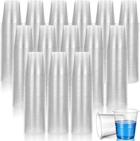 Lyksgir 1000 Pack 3oz Disposable Plastic Cups Bulk, Disposable Mouthwash Cups, 3 Ounce