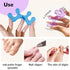SUNFATT Toe Separators for Women, Soft Gel Pedicure Toe Spacers, Easy Finger and Toenail Polish Grooming Kit.