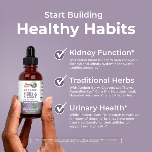 Horsetail 1 Oz MARYRUTH'S Organics Herbal Supplement Drops | Support Renal & Urinary Systems | Juniper Berry | Cleavers