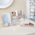 STORi Clear Plastic Vanity Makeup Organizer with 6 Compartments for Brushes, Eyeshadow Palettes, Beauty Supplies