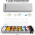 Shfonovax 7 Weekly Metal Pill Organizer, Large Capacity Day Travel Pill Organizer, Easy Open Secure Pill Box for Adults