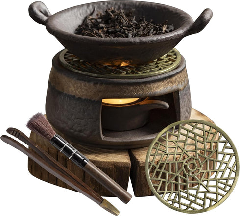 NeoNava Cedar Aromatherapy Burner & Ceramic Oil Warmer for Home & Office (Heat-Resistant