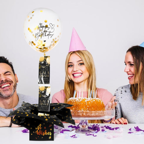 Telooco Set Birthday Money Pull Box, Funny Money Balloon Box for Cash Gift Birthday Happy Birthday Surprise Gifts