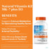 K2 MK-7 D3 D3 K2 MK7 60 Doctor's Best Natural Vitamin Plus - VIT and Supplement for Men & Women, Supports Tissue
