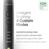 Aquasonic Black Series Ultra Whitening Toothbrush - ADA Accepted Electric Toothbrush with 8 Brush Heads & Travel Case