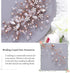 Unicra Bride Flower Wedding Hair Vine, Crystal Bridal Piece Rhinestone Jewelry Bead Headpiece for Women