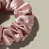 LILYSILK 100% Mulberry Silk Hair Scrunchies Ties, 5PC (gravel gold x 2, camel x 2, rosy pink)