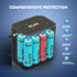 QLRR 8 Pack 1.5V 3000mWh 1200x Rechargeable Lithium AA Batteries with Fast Charger High Capacity AA Batteries Constant