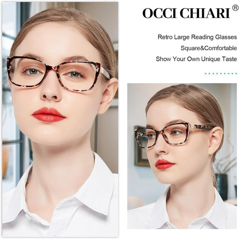 OCCI CHIARI 3.5 Reading Eye Glasses for Women, 350 Reader (1.0 1.5 2.0 2.5 3.0 3.5 4.0 5.0 6.0)