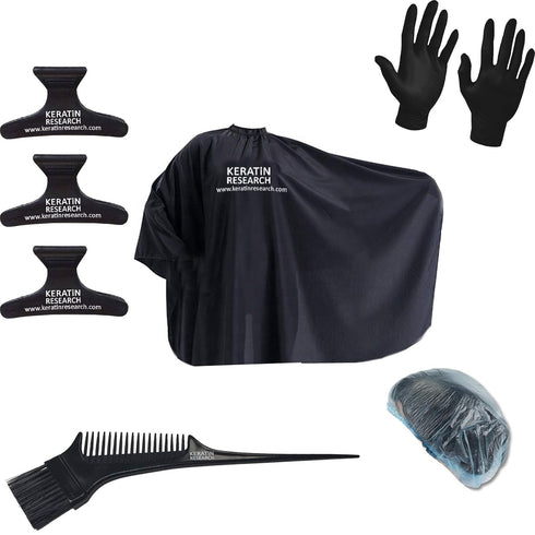STARTER TOOL KIT for Brazilian Keratin Blowout Treatment, Hair Straightening & Coloring Tools Kit