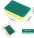 24 Pack Sponge Individually Wrapped, Bulk Kitchen Dishwashing Sponge, Non Scratch Scouring Pad for Travel.