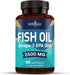 NEW AGE Omega 3 Fish Oil 2500mg Supplement - Non GMO, EPA, DHA Fatty Acids, Gluten Free (180 Softgels)